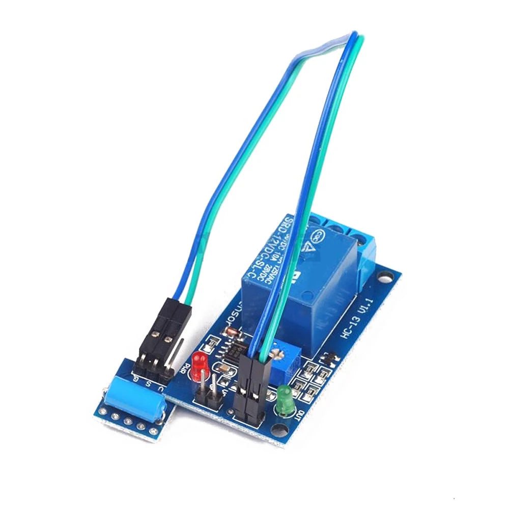 5V/12V Normally Closed Vibration Sensor Relay Module 2 in 1 Alarm Trigger Vibration Module with Indicator Light Vue