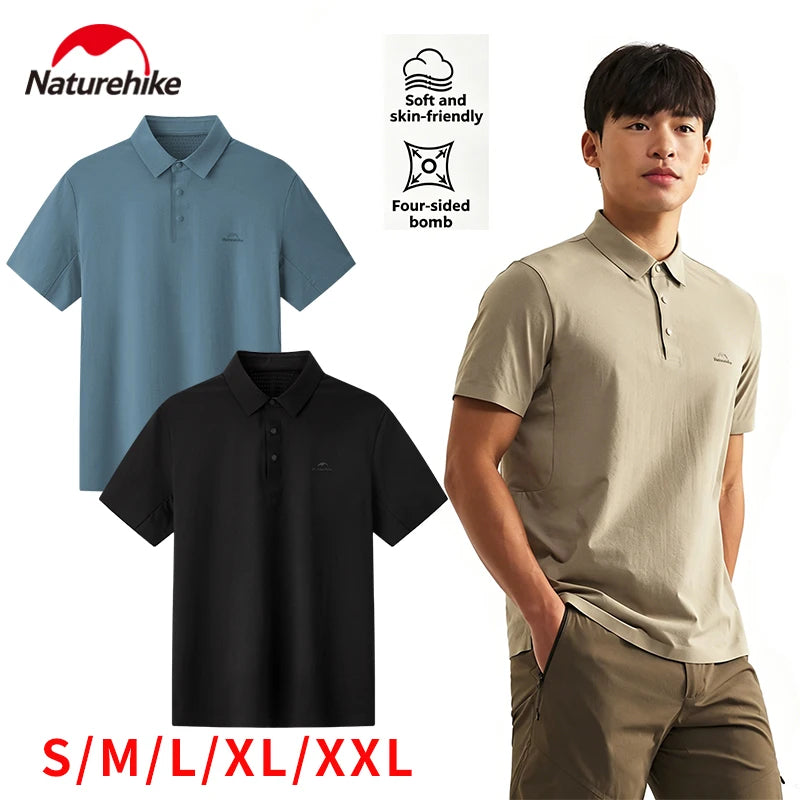 Naturehike Men's Quick-Dry Polo Shirt | Hiking & Casual Wear Men's Sport Polo Vue