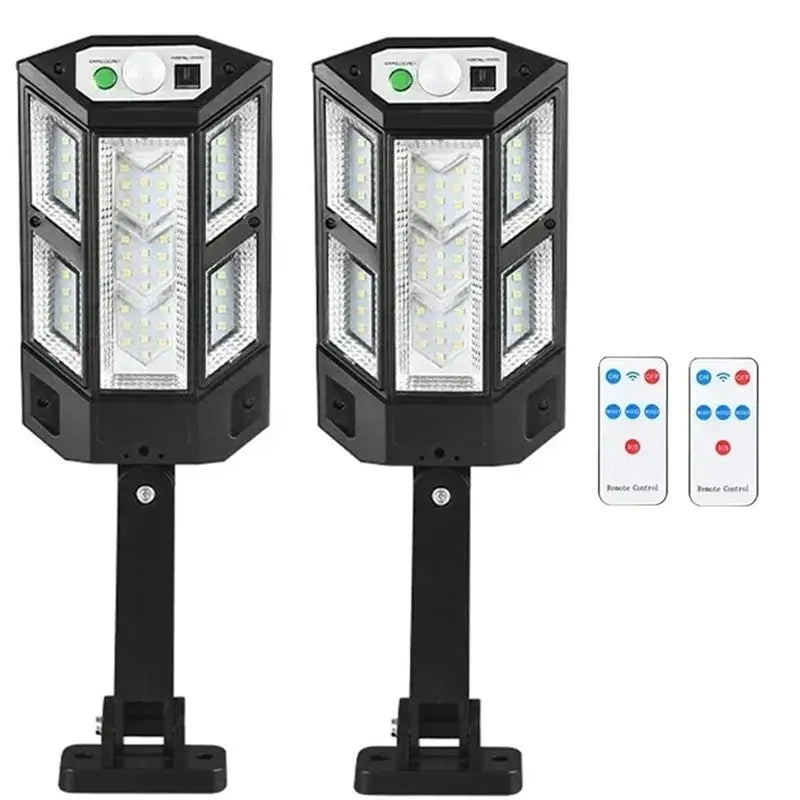 ABKW-Solar LED Light Of Motion Sensor 300000LM Irradiation 500㎡ Outdoor Solar Lamp Waterproof Garden Street Yard Lantern Vue Default Title