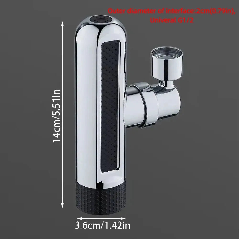 6 Modes Kitchen Splash Proof Faucet Water Saving Stainless Steel Water Tap Extender 360° Rotating Multi-functional Vue
