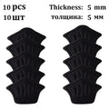 Insoles Patch Heel Pads Sport Shoes Back Sticker Adjustable Antiwear Vue 5pairs-Black-Thin