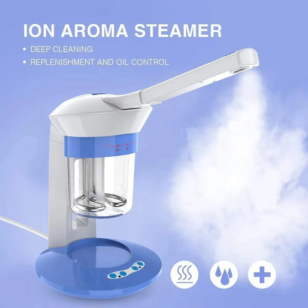 Ionic Hot Mist Facial Steamer – Portable Spa Vaporizer Facial Steamer Vue 220V EU plug