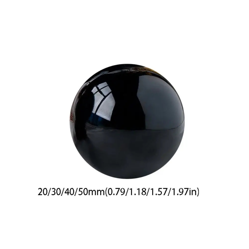 Home Decor Round Black Obsidian Sphere 20/30/40/50mm Large Crystal Ball Exquisite Crystal Ornament Collectibles Vue