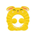 vvocci Baby Soft Cap for Kids Ear Protection Adjustable Shampoo Bathing Shower Hair Wash HatSafe baby Shower Protect Head Cover Vue B382 -Yellow Rabbit