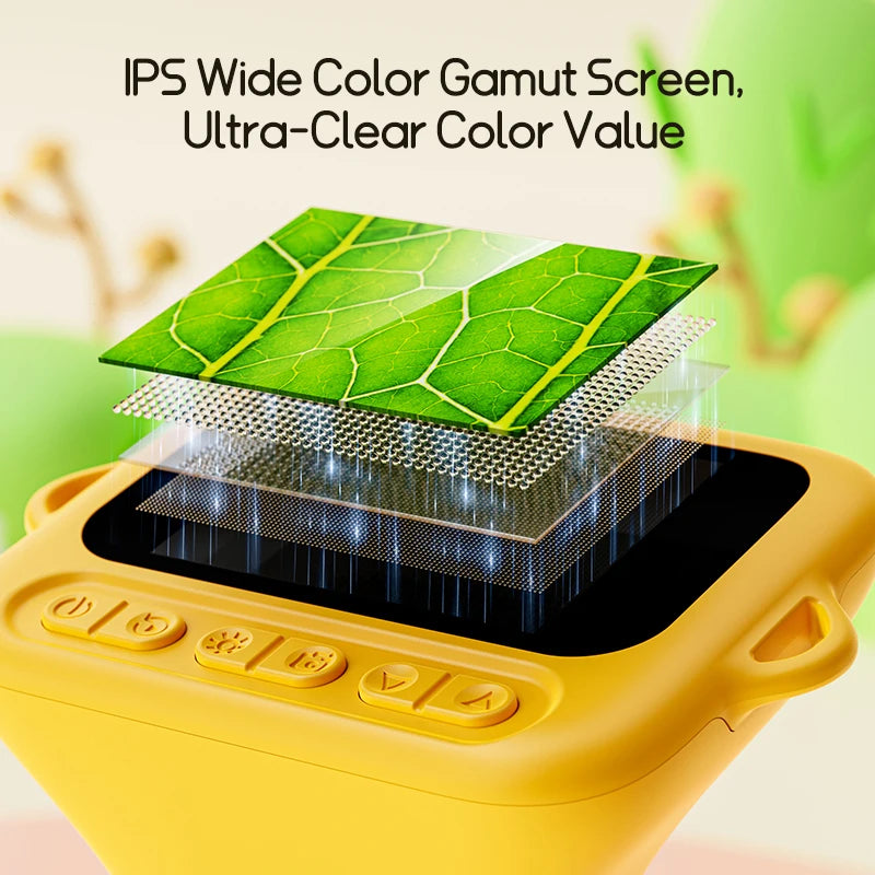 1000x Digital Microscope For Kids 2-Inch IPS Screen 2MP Optical Lens With Camera And Video Function for Christmas Birthday Gift Vue