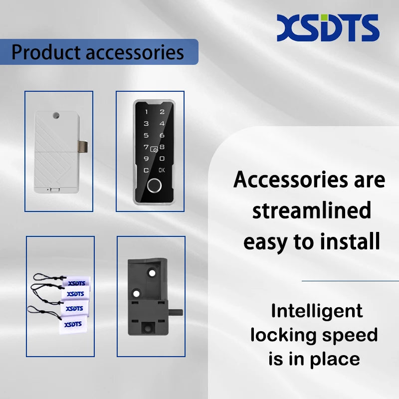 Smart Drawer Cabinet Invisible Lock Tuya APP Fingerprint Ic Card Unlock Cabinet Furniture Electronic Keyless Sensor Lock Vue