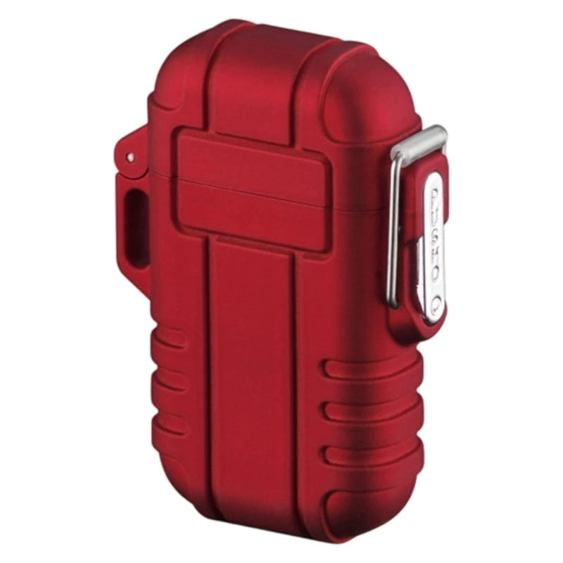 Windproof Blue Flame Torch Lighter – Waterproof Camping Gas Torch Lighter Vue Red