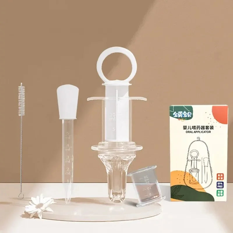 vvocci Child Medicine Device Silicone Baby Dropper Training Feeder Utensils Baby Medicine Feeder Pipette Liquid Food Supplement Vue B268-White