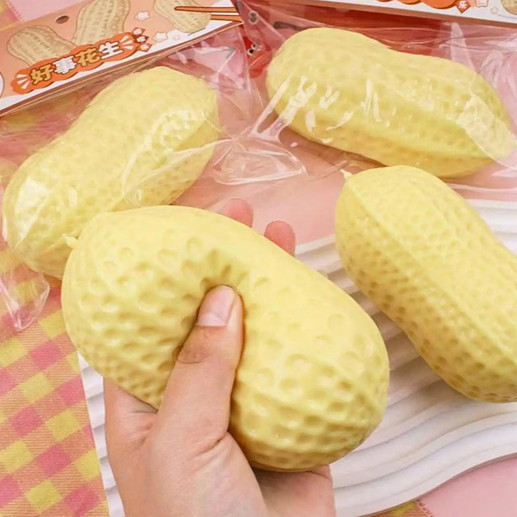 P eanut Soft Slow Rising Squeeze Toys Sensory Fidget Game For Adults Kids Teens Office Home Travel Calming Stress Relief Party Vue