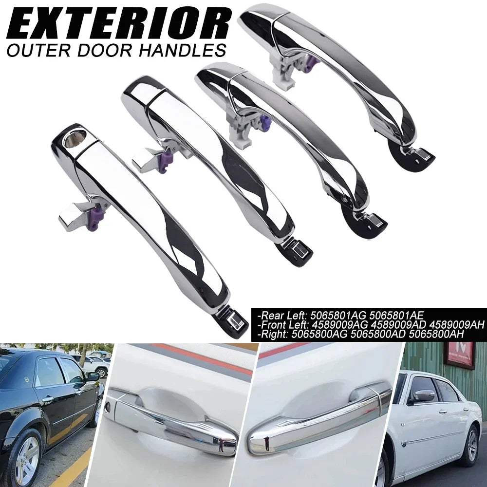 1Pcs For Dodge Magnum 2005-08 2005-10 Car Exterior Drive Outer Door Handle 5065800AG, 4589009AG, 5065801AG for Chrysler 300 300C Vue