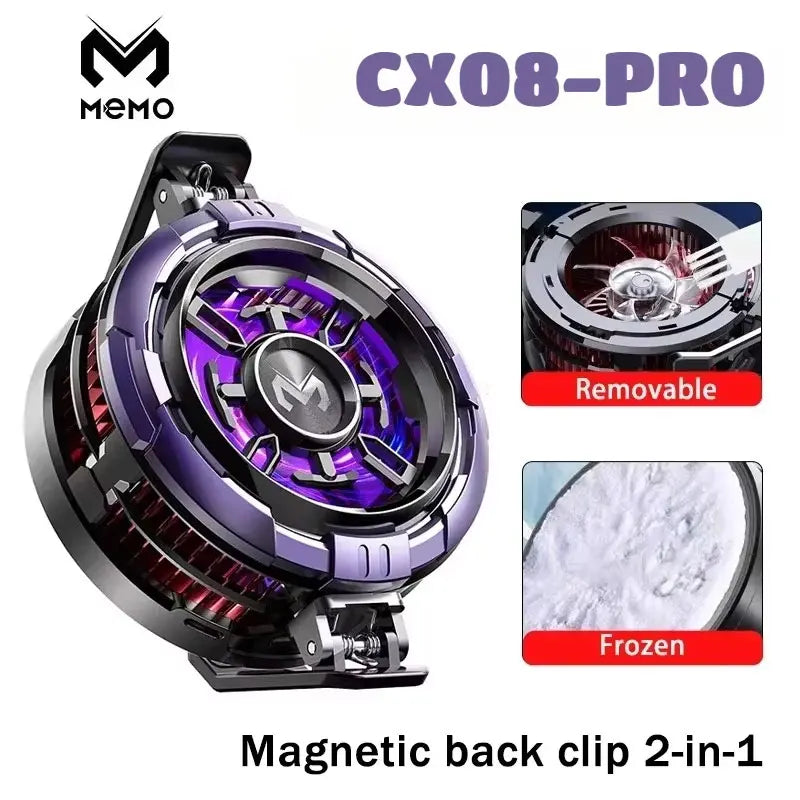 MEMO CX08 Pro Mobile Phone ICE Semiconductor Magnetic Frozen PUBG Game Cooler for IOS Universal Phone Cooling Radiator Vue