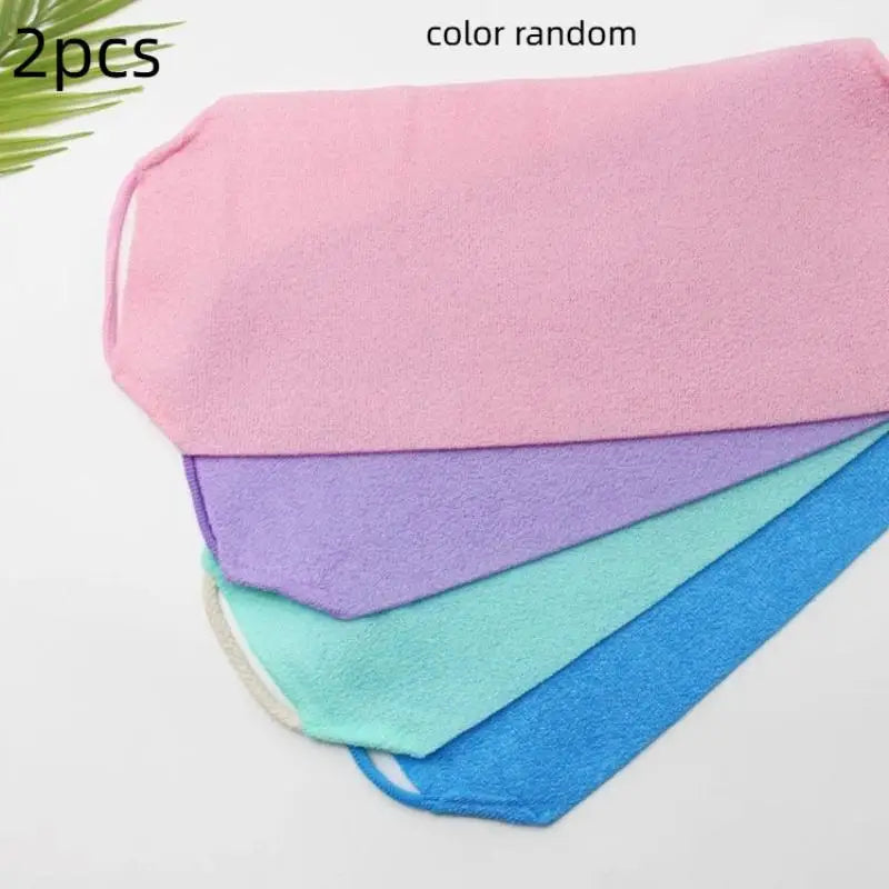 African Exfoliating Net 2Pcs Bath Body Scrubber Long Design for Enhanced Shower Performance Vue Random