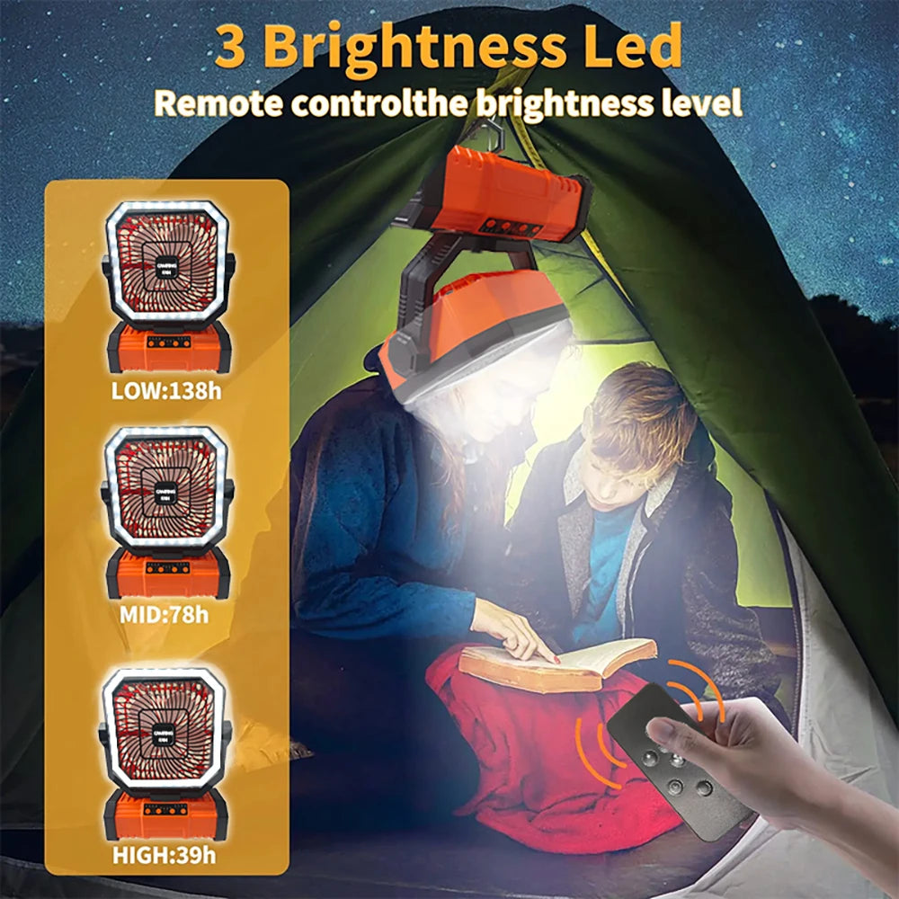 10000mAh Multifunctional Outdoor Camping Fan With Bluetooth Speaker Suitable For Outdoor Camping And Picnicking Vue