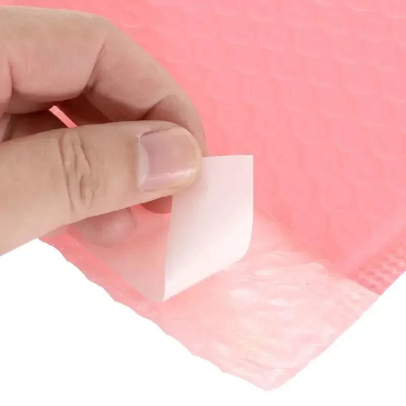 100pcs Bubble Mailers Pink Poly Bubble Mailer Self Seal Padded Envelopes Gift Bags For Book Magazine Lined Mailer Self Seal Vue