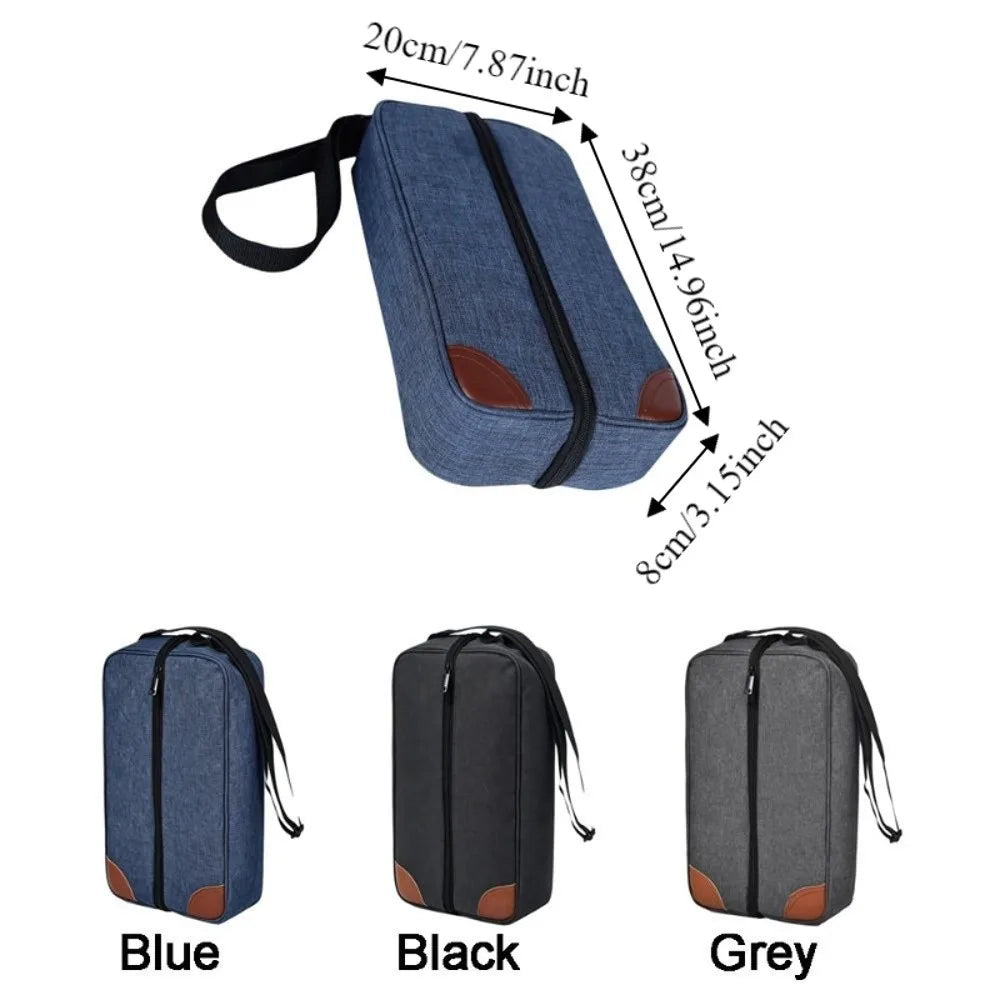 Portable Large Capacity Wine Cooler Bag Protective with Handle Wine Bottle Carrier Holds 2 Bottles Liquor Bottle Carrier Picnic Vue