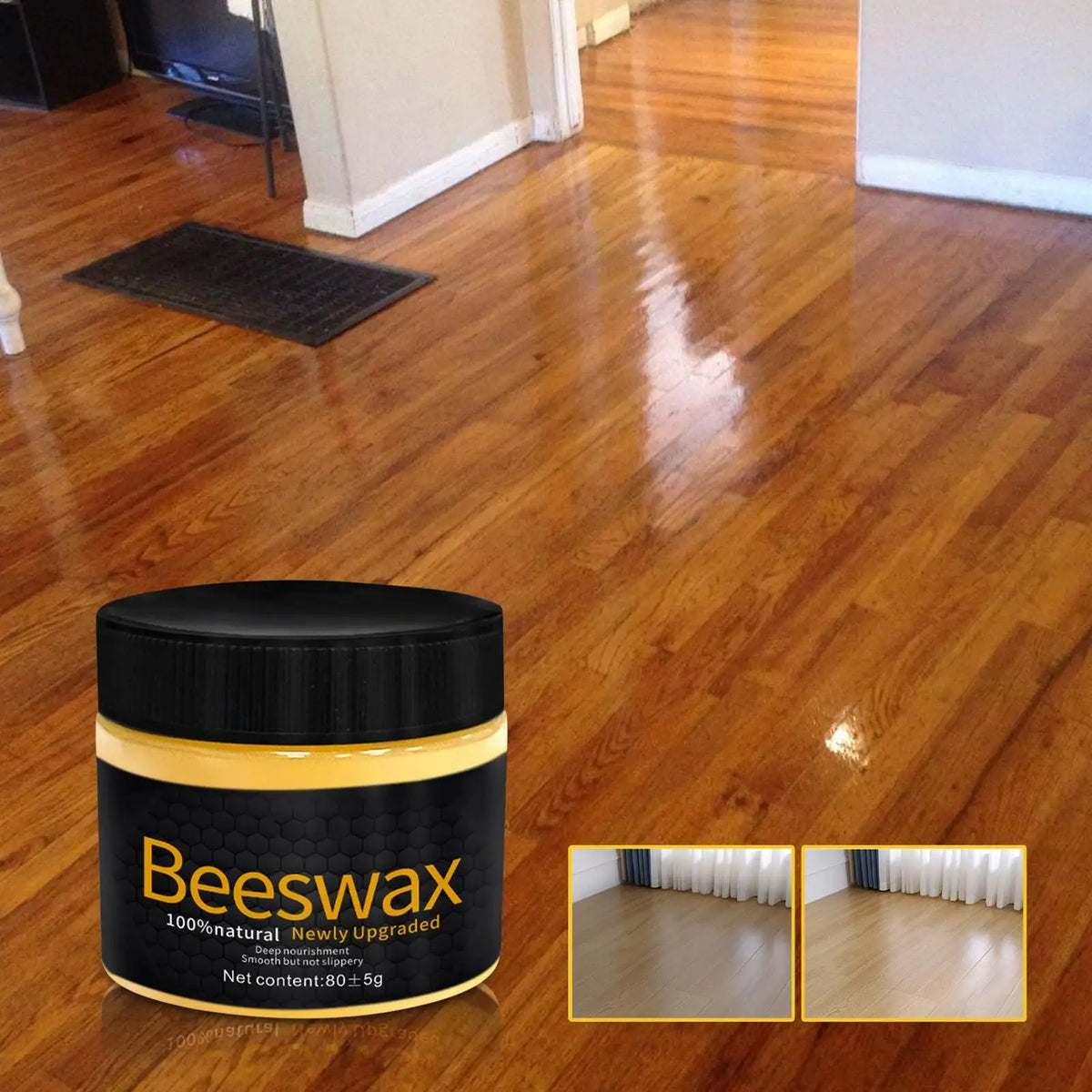 85ml Wood Floor Wax Wood Beeswax Furniture Wax For Covering Scratches Deep Nourishment Wood Furniture Maintenance Polishing Wax Vue