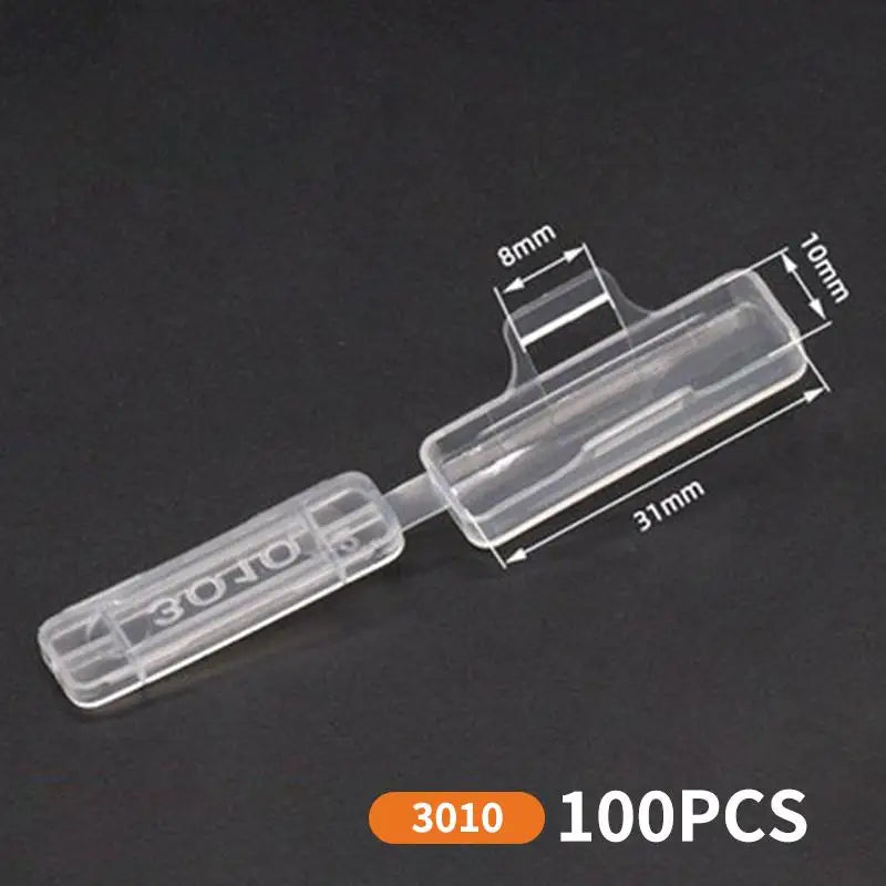 Cable Label Tags 100pcs Plastic Name Markers Box Reusable Ties for Office Home Network Wires Identification Vue A1