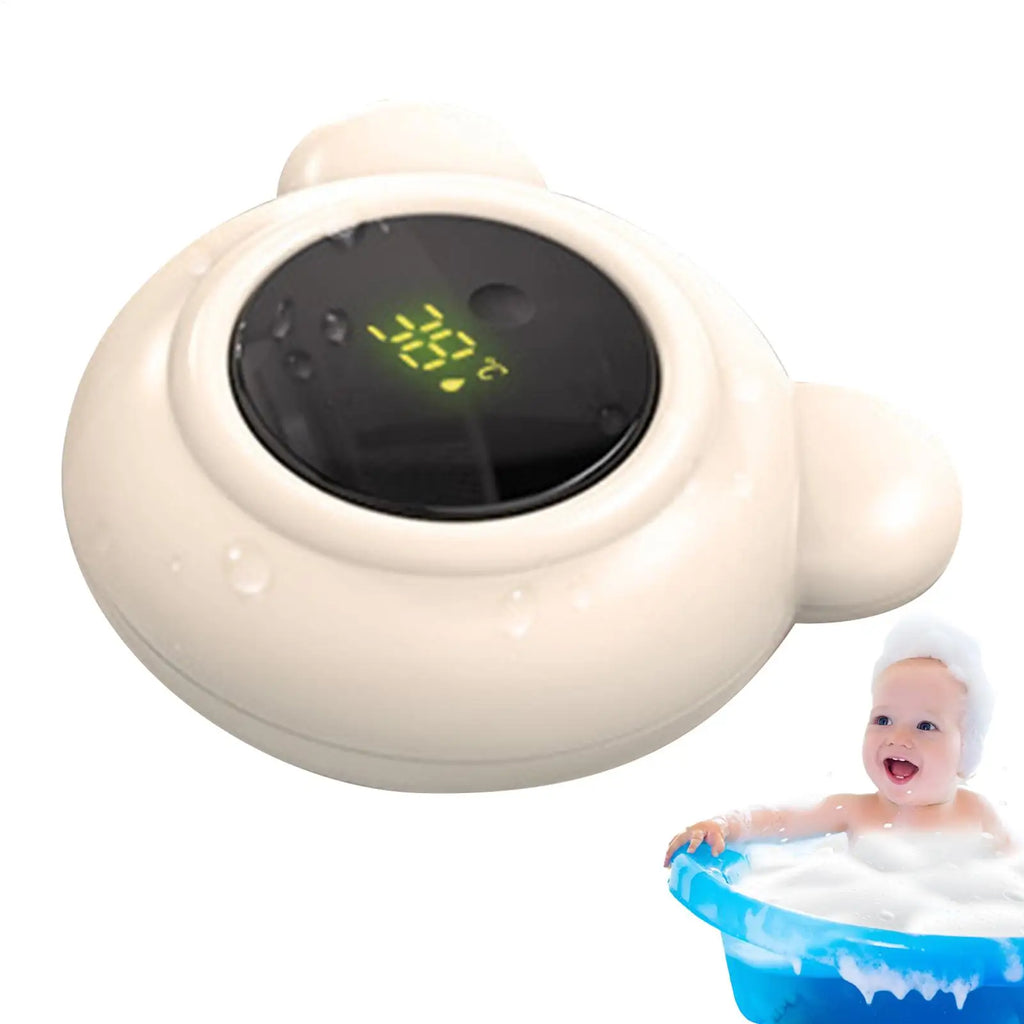 7.5x3x8cm Safe Baby Bath Water Thermometer with LED Display Bathtub Temperature Tool for Toddler Nursery Pediatric Indoor Travel Vue