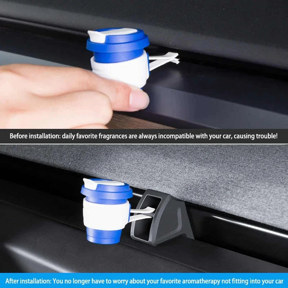 For Tesla MODEL 3 Highland Y Launch 2025 Air Freshener Adapter Air Outlet Aromatherapy Clip Silicone Car Air Vent Fragrance Clip Vue