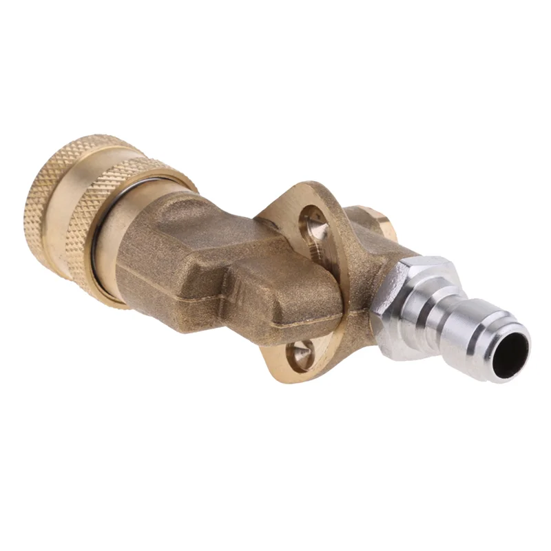 1/4In Quick Connect Pivoting Coupler Adjustable Adapter W/5 Spray Nozzles Copper Connection For High Pressure Car Washerabkw Vue
