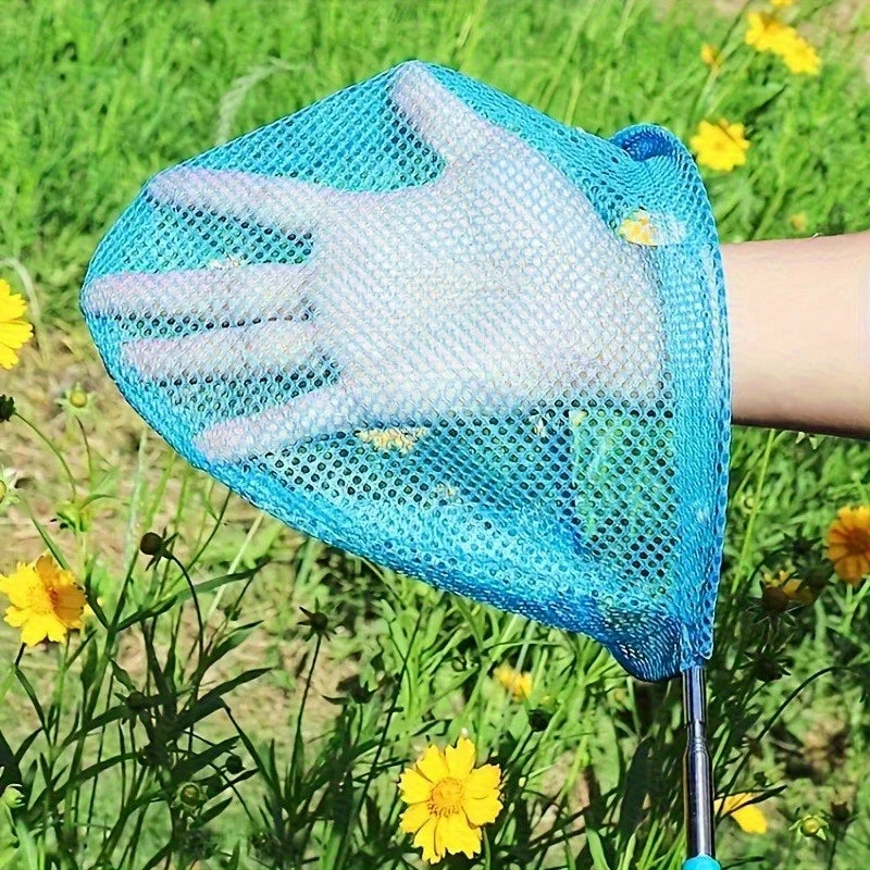 Retractable Fishing Net & Collapsible Bucket 2-Piece Set, Ideal for Catching Insects, Small Fish & Shrimp Outdoors Vue