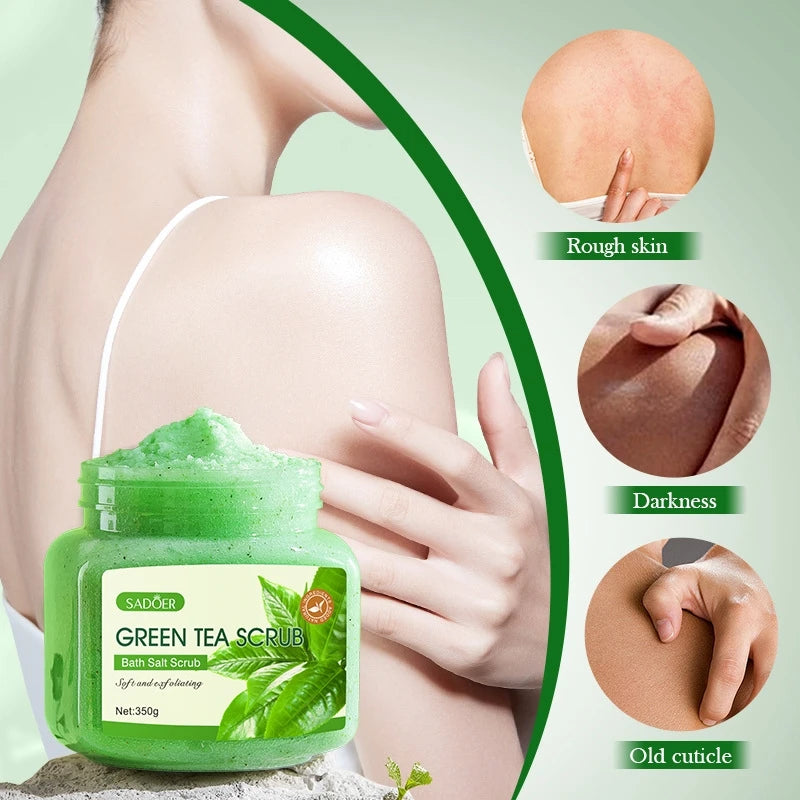 350g Green Tea Body Scrub, Gentle and Fragrant, Removes Dead Skin Cells, for Use in the Shower Vue Default Title