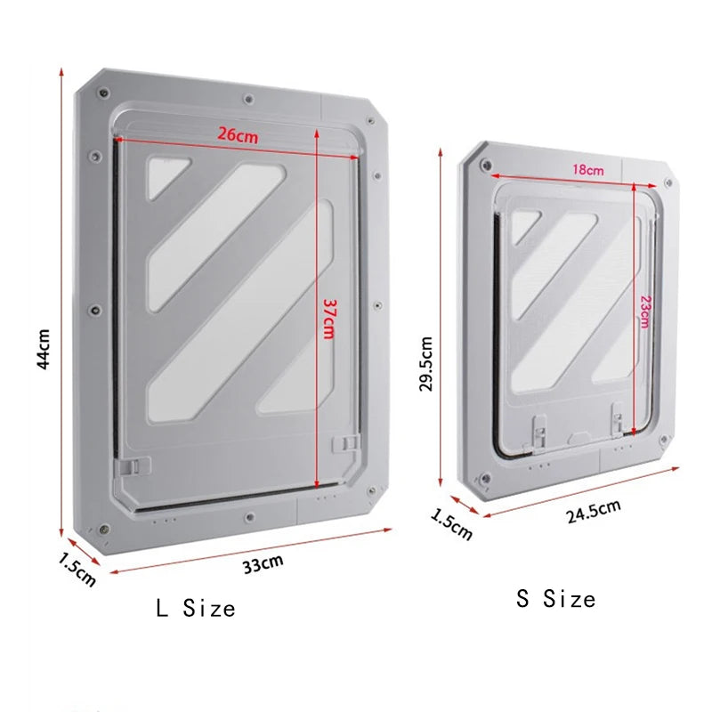 Anti-mosquito Pet Dog Screen Door Lockable Cat Screen Door Magnetic Self-Closing Screen Dog Fence Locking Function Gate Pet Door Vue