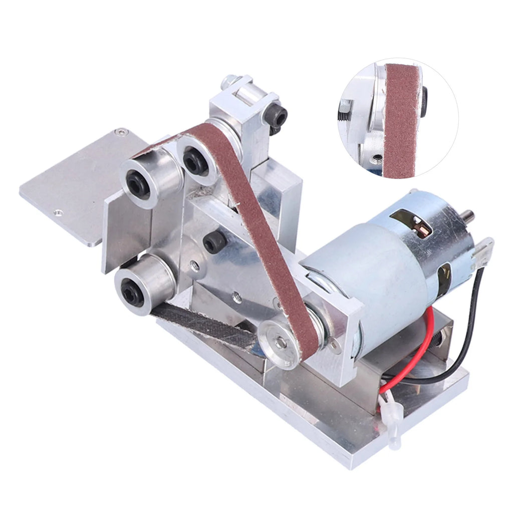 7 Speed Sanding Belt Machine Mini Belt Sander Electric DIY Polishing Sanding Machine 7 Speed DC12‑24V Type 10 Vue