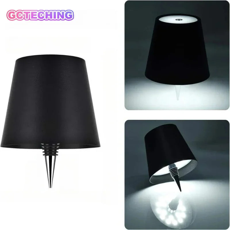 USB Charge Bottle Table Lamp Touch Control of 3 Colors and Stepless Dimming Night Lamp Suitable for Bar Wine Bottles Desk Lights Vue