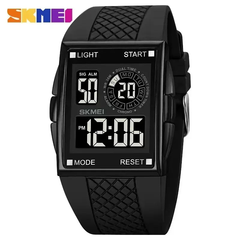 SKMEI 1967 Men's LED Digital Sport Watch – Chrono & Waterproof Digital Sport Watch Vue