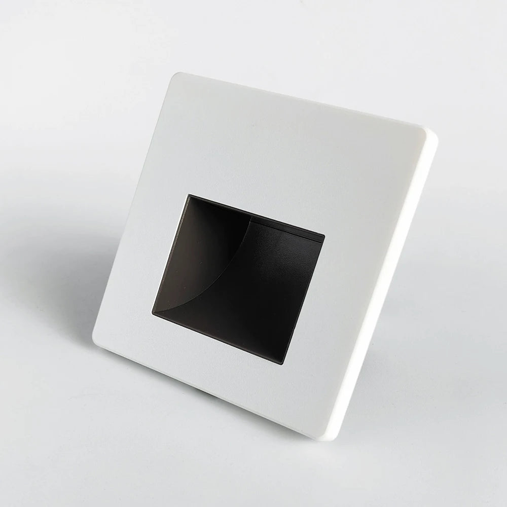 SANDIY Recessed LED Stair Light – Radar Motion Sensor, 2W LED Step Wall Light Vue