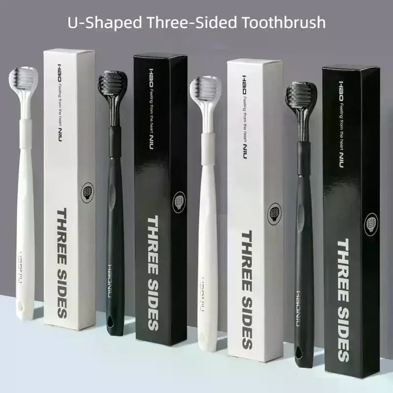 U-Shaped Three-Sided Toothbrush Set Soft Bristles for Gentle and Effective Oral Hygiene Vue