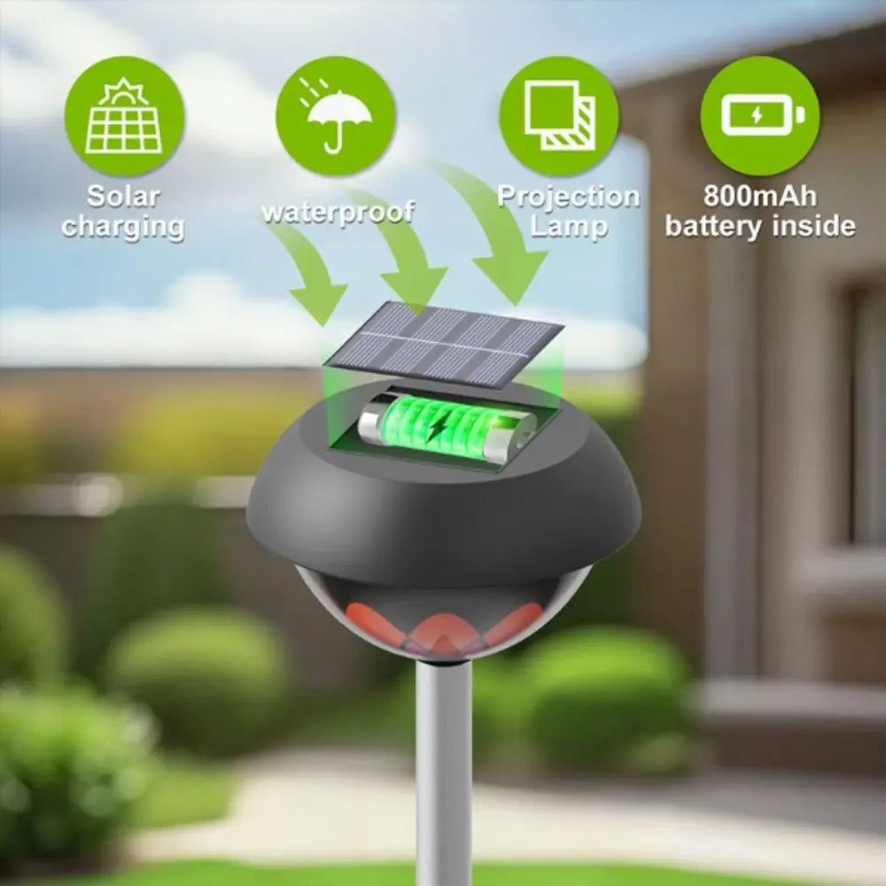 IP65 Waterproof Solar Garden Light Auto On/Off LED Light Solar-Powered Projection Light Projection Light Solar Powered Vue