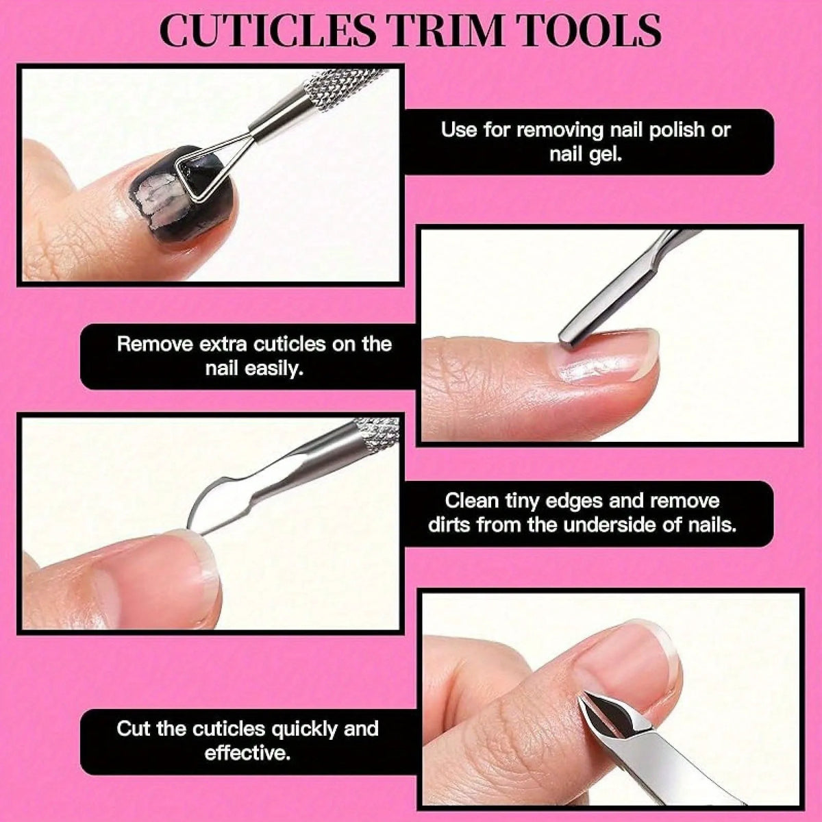 12Pcs/lot Nail Art 100/180 Grit Professional Files Buffer Sponge Block Brush Nail Scissors Kit With Cuticle Nipper Pushers Vue