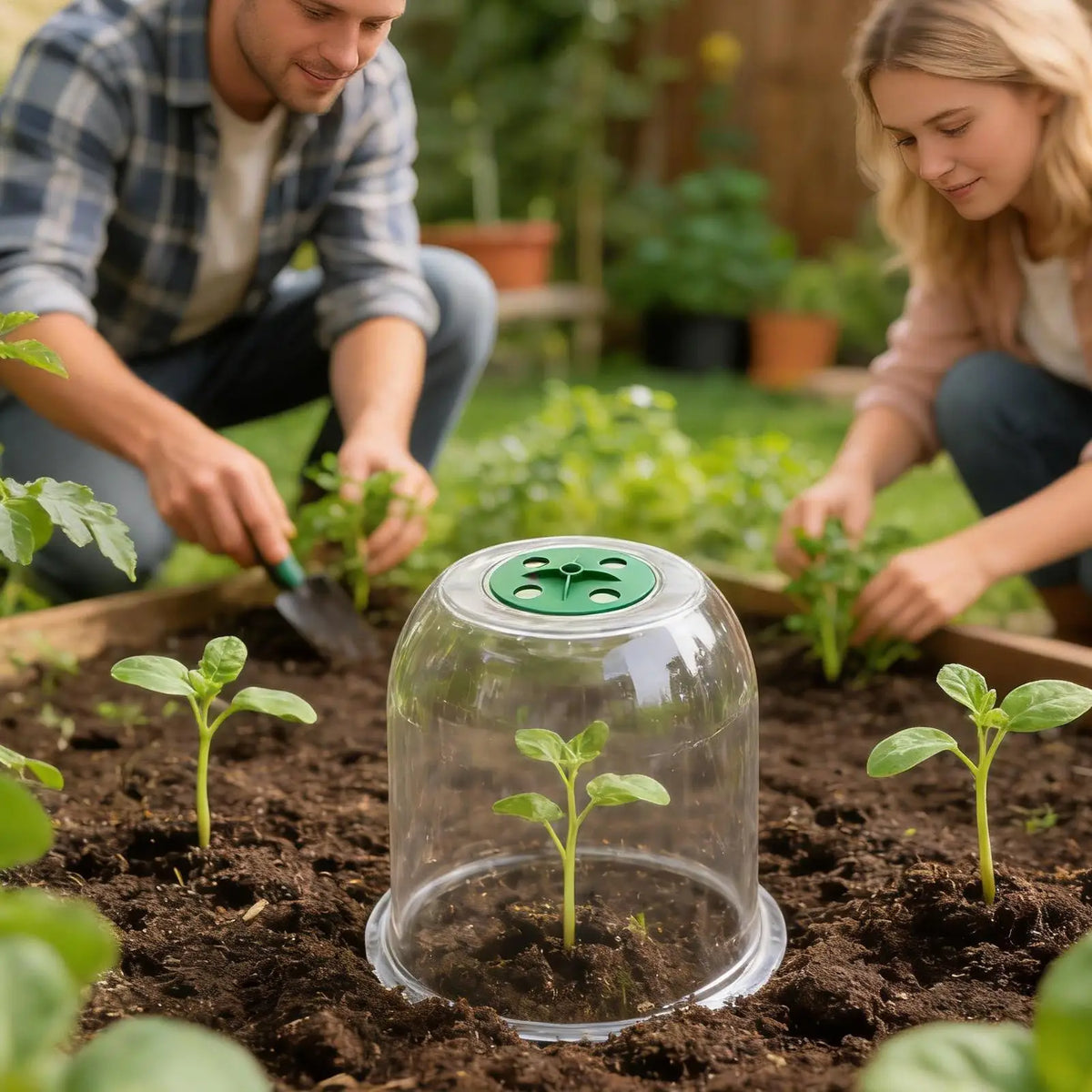 Plant Frost Cover Transparent Flower Frost Cover Flowerpot Cold Protector for Greenhouse Outdoor Indoor Garden Balcony Nursery Vue