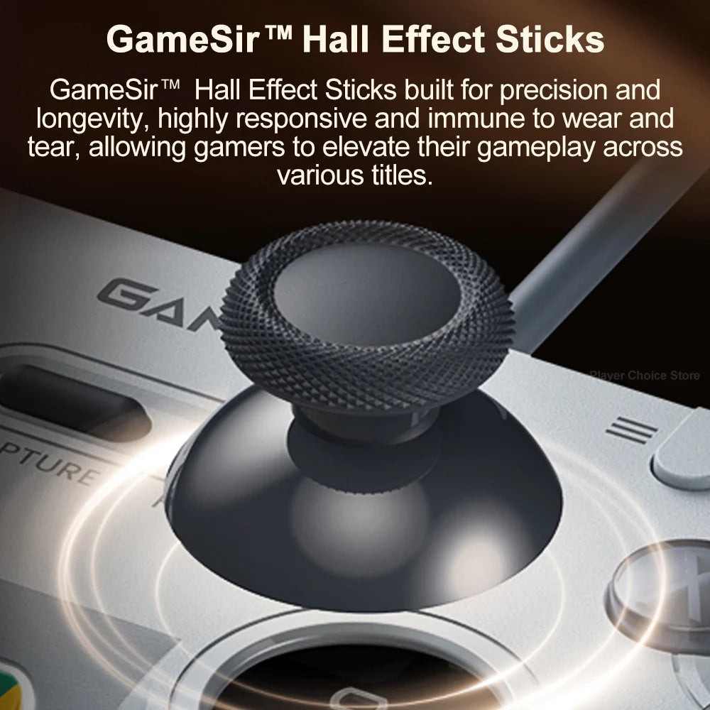 GameSir Retro Gamepads Wired Controller for PC Windows Steam Switch Controle Hall Effect stick 2 Mappable Buttons Tegenaria Lite Vue