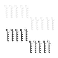 ABKW-Clothes Hook Behind The Door Clothes Rack Behind The Door Dormitory Door Hook Storage Rack Vue BlackWhite