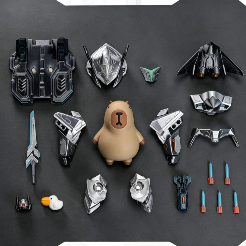 DIY Capybara Mecha Action Figure | Detachable Armor Robot Model Collectible Action Figure Vue