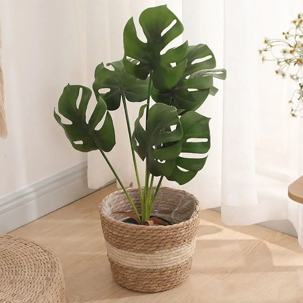 Garden Terraces Flower Pot Basket Planter Furniture Decoration Grass