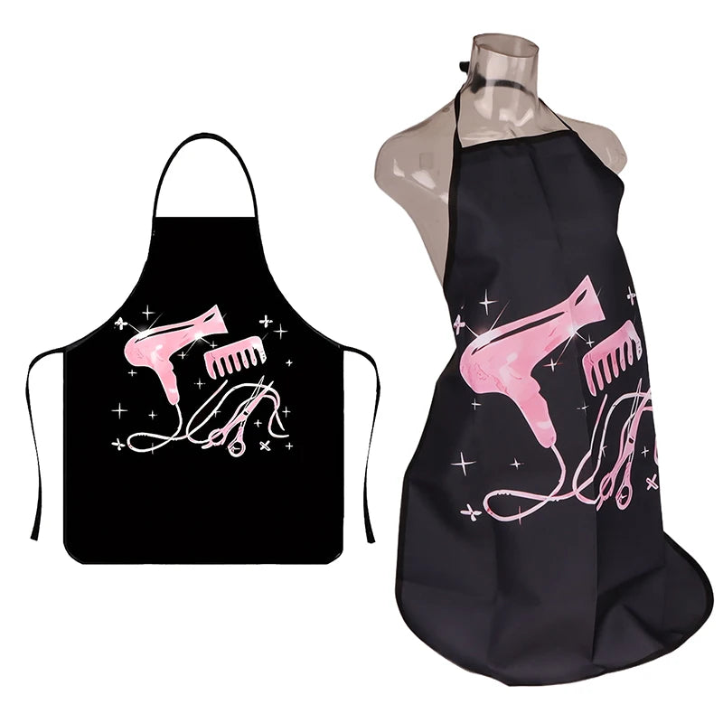 1PCS Hairstylist Aprons For Women Hair Stylist Apron For Salon Home Hair Cutting Oxford Cloth Fabric Vue