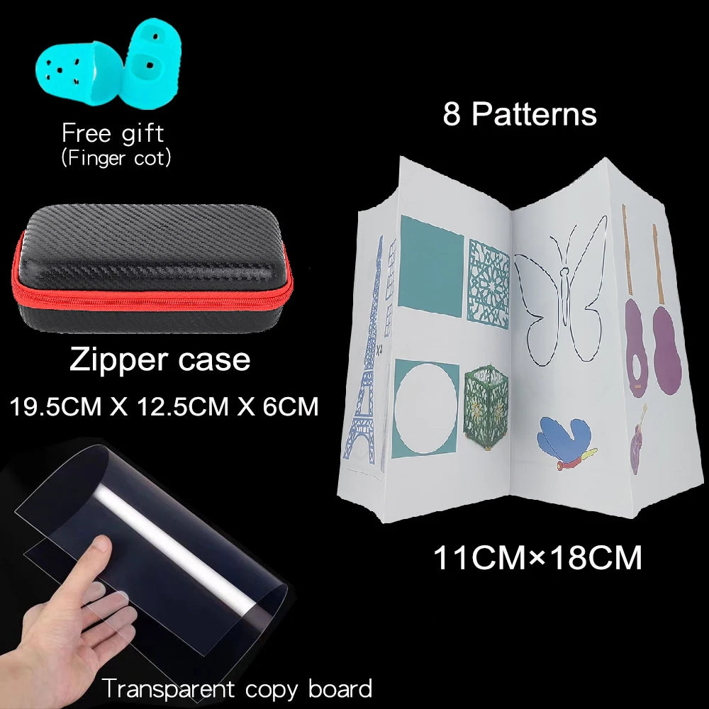 New 3D Printing Pen Drawing Book Reusable Colorful 40 8 Patterns Thick Paper Clear Plate Painting Template for 3D Pen Kid Gifts Vue 8 patterns and Case