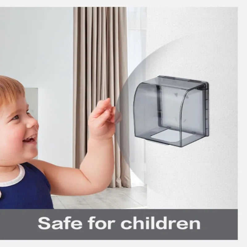 1-20PCS Universal Splash Proof Waterproof Box Cover for Bathroom Outlet Switch Protector for Shower Socket Shield Removal Vue