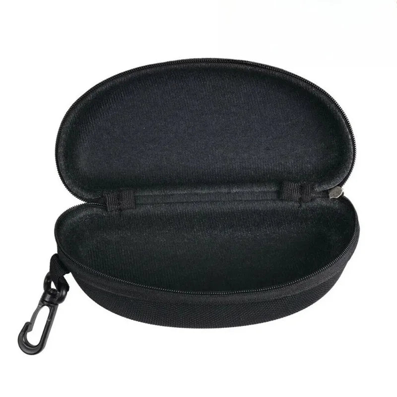 NEW Portable Sunglasses Case Protector Oxford Cloth Hard EVA Zippered Eyeglasses Case with Carabiner Unisex Eyewear Accessories Vue