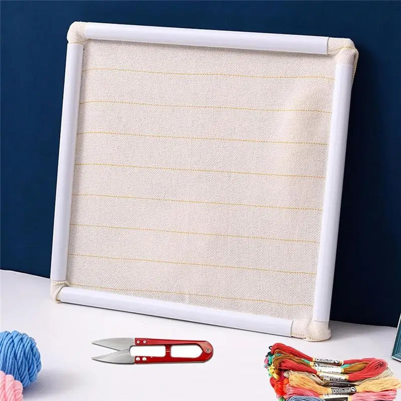 ABKW-Square Embroidery Hoops Punch Needle Hoops Embroidery Quilting Fram 3-Pack As Shown Vue