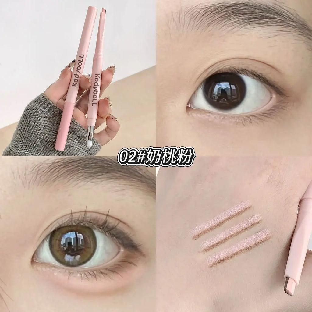 Dual-Tone Under-Eye Matte Highlighting Shadow Pencil Nude Beige Brown Brightening Cream Lying Silkworm Eyeliner Aegyo Sal Pen Vue K13-02