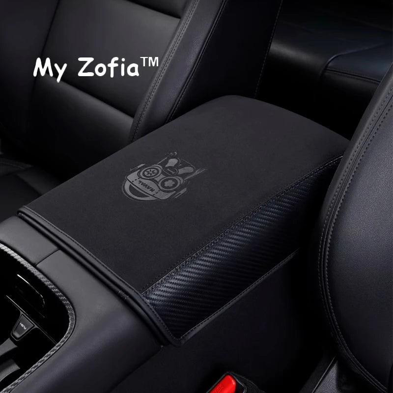 GWM HAVAL H7 2025–2026 Carbon Fiber Leather Armrest Cover Pad Car Armrest Cover Vue