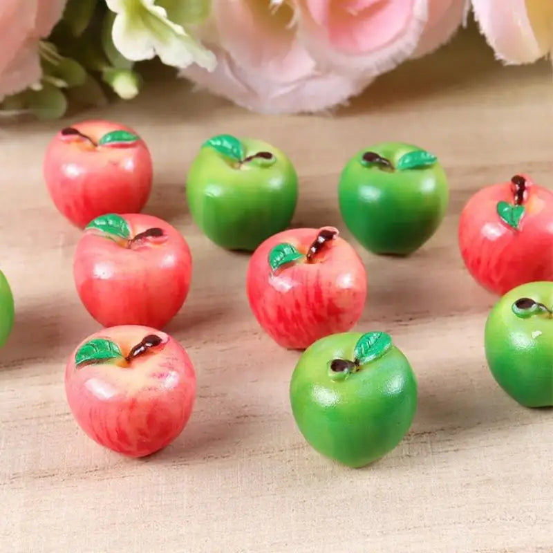 Realistic Snake Fruit Pear 3D Model 10Pcs Lifelike Mini Food Toys DIY Dollhouse Kitchen Display Decoration Vue