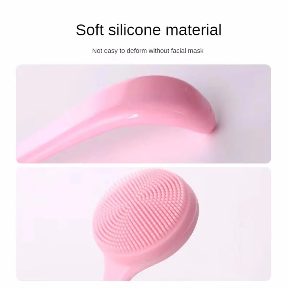 Silicone Face Wash Brush Soft Skin Friendly Face Skin Scrubbers Scrub Pad Face Nose Clean Blackhead Removal Brushes Tools Vue