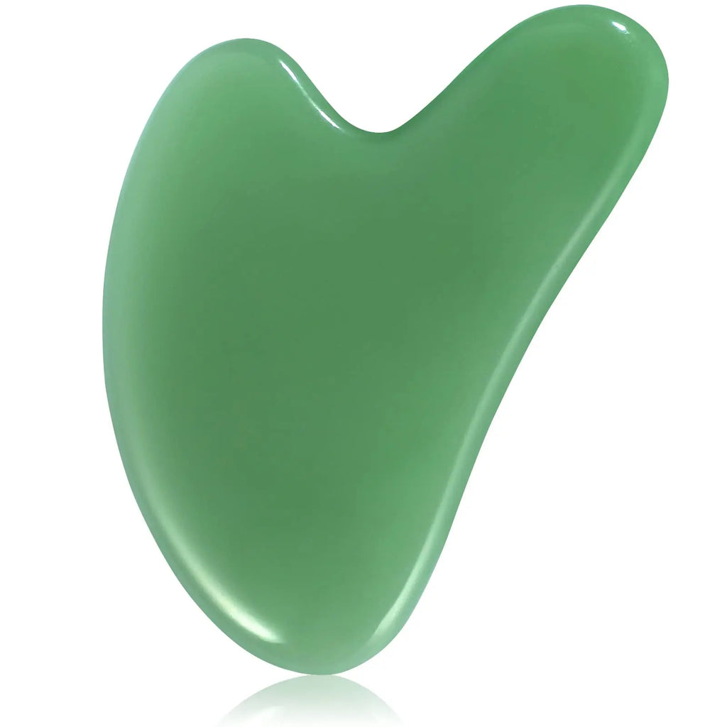 Gua Sha Facial Tools Guasha Tool Gua Sha Glass Manual Massage Sticks for Jawline Sculpting and Puffiness Reducing for Face Body Vue Heart 1pc