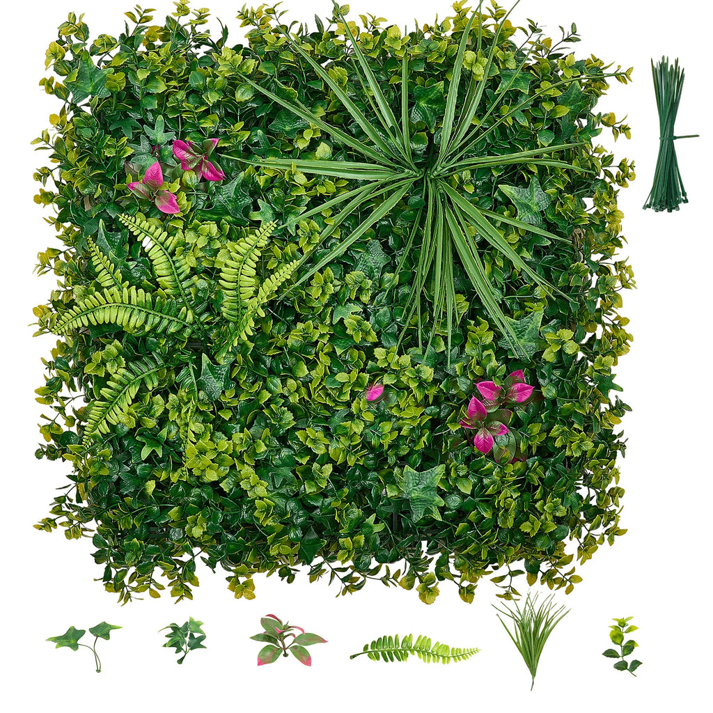 Artificial Plant Wall Greenery Panels – Hedge Backdrop & Fence Artificial Hedge Panel Vue